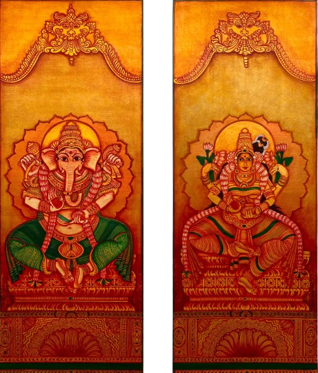 Ganapati and Lakshmi - Of Wisdom & Wealth by Arpitha Reddy 