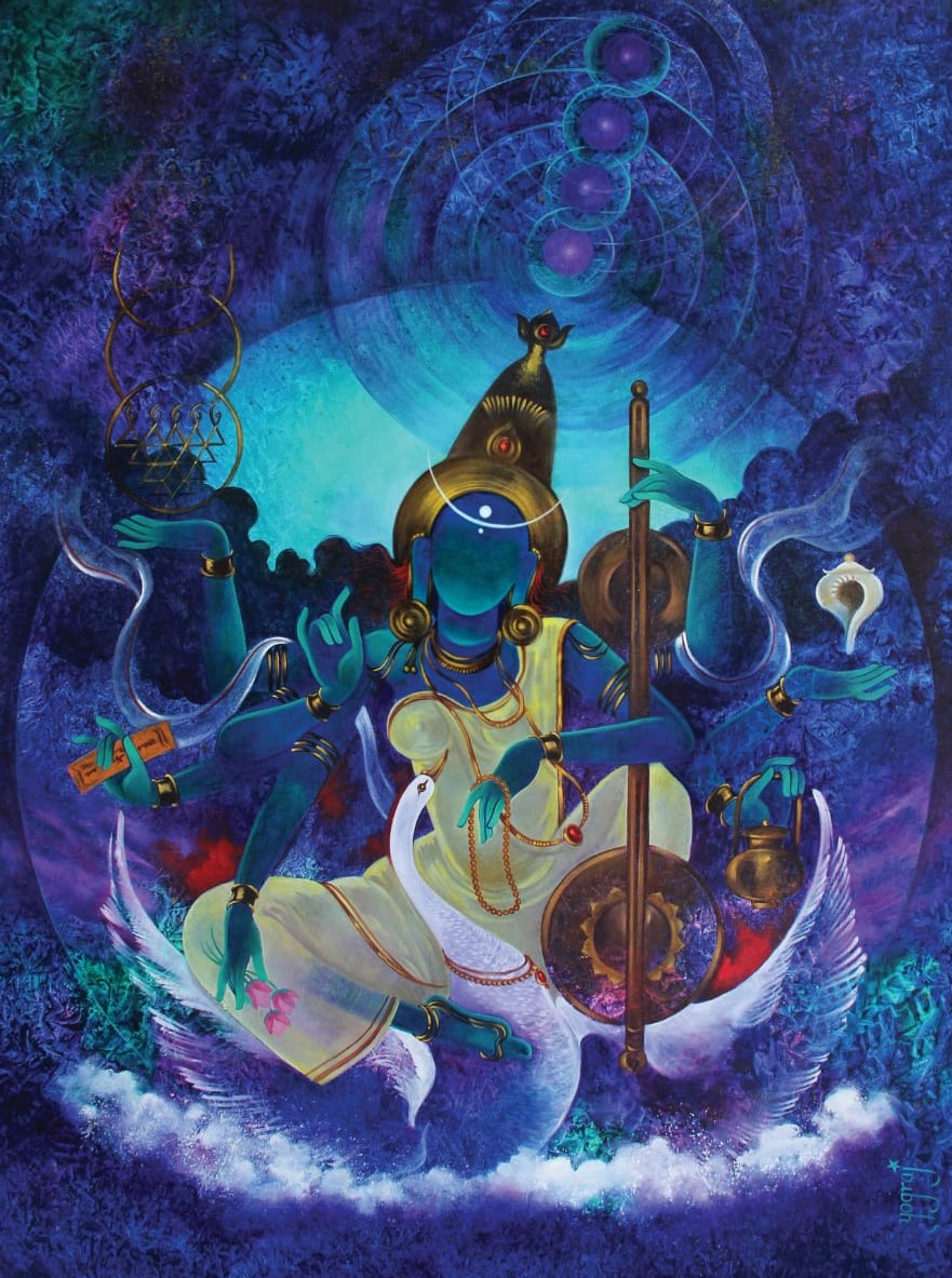 Maha Saraswati by Yograj Verma